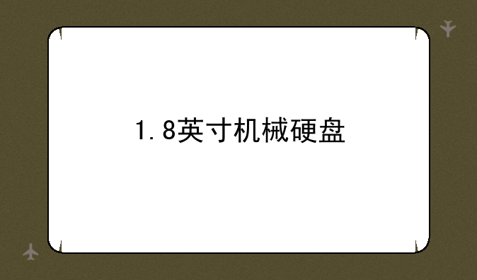 1.8英寸机械硬盘