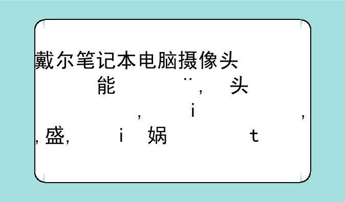 戴尔笔记本电脑摄像头不能用,,以前能用，现在说啥驱动不正确，烦死了,,设备管理器也没图像处理,,